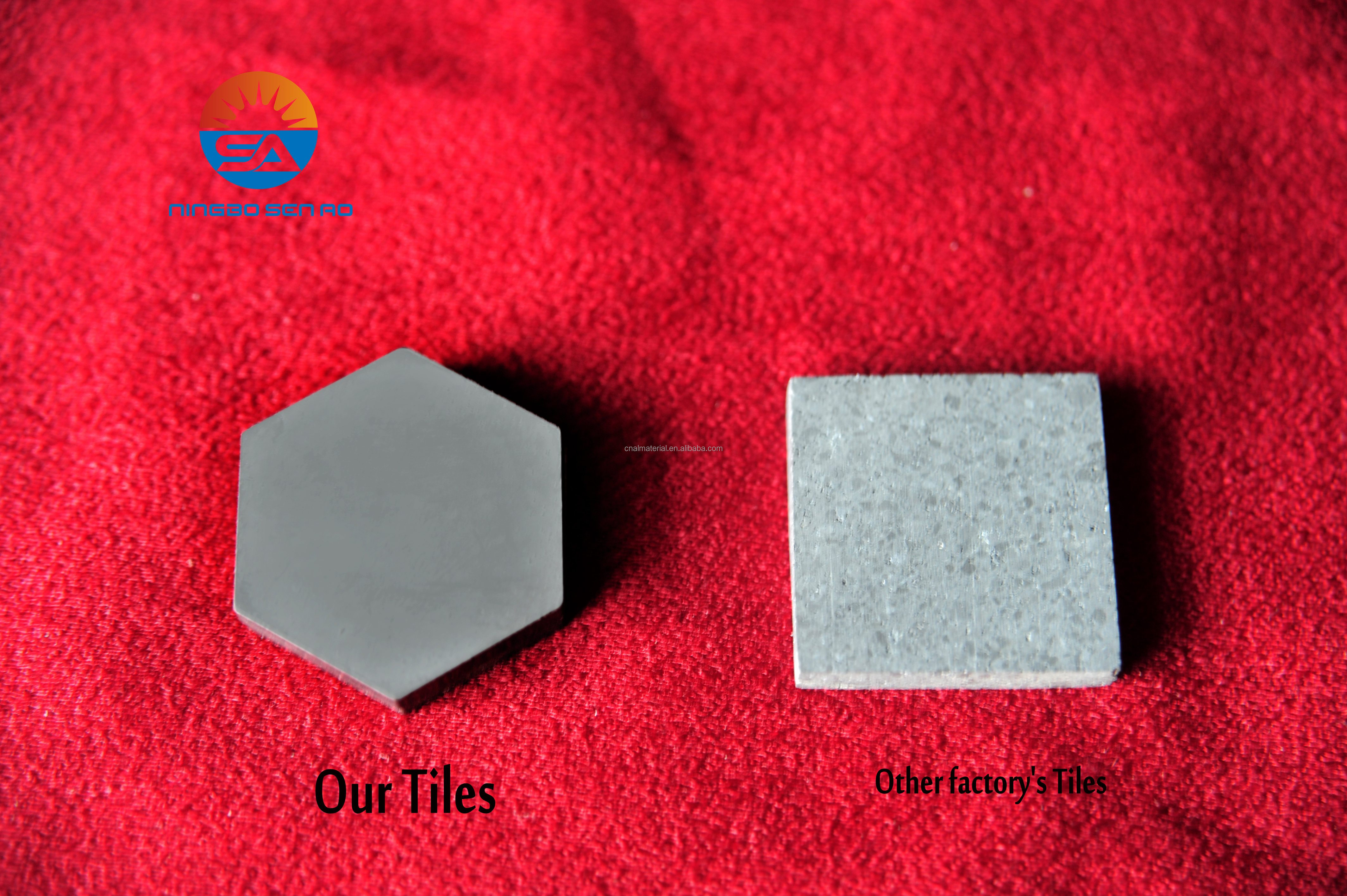 Customized Bullet Proof Ceramic Boron Carbide /Silicon Carbide Ceramic plate SIC B4C Armor Plate